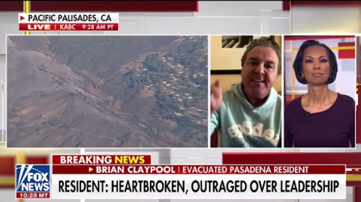 Attorney Claypool appearing on Fox News to discuss the fires in California